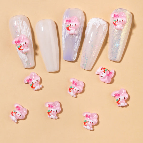 Sanrio My Melody Resin DIY Nail Charms - Juneptune