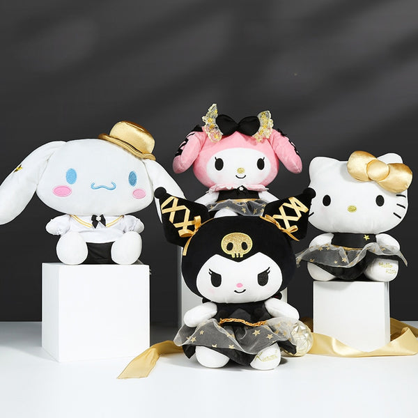 Sanrio Friends Black & Gold Limited Edition Plush Toy - Juneptune