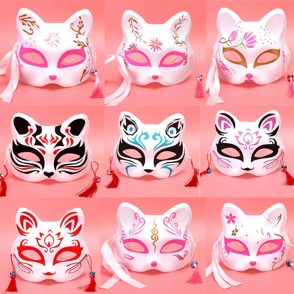 Anime Japanese Inspired Cosplay Fox Mask - Juneptune