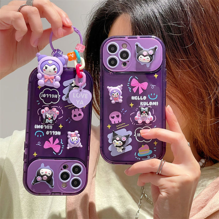 Sanrio Kuromi iPhone Case With Ring - Juneptune