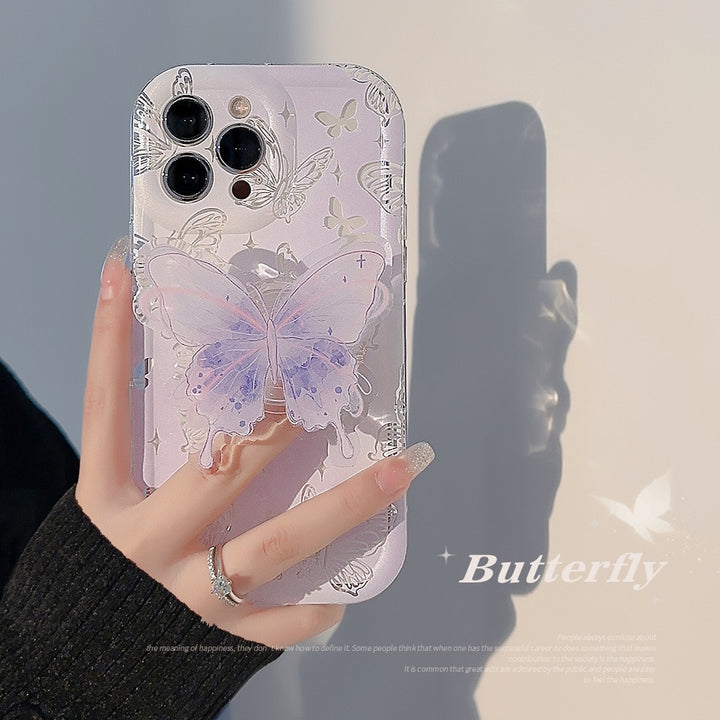 Aesthetic Gradient Butterfly Samsung Phone Case With Grip - Juneptune