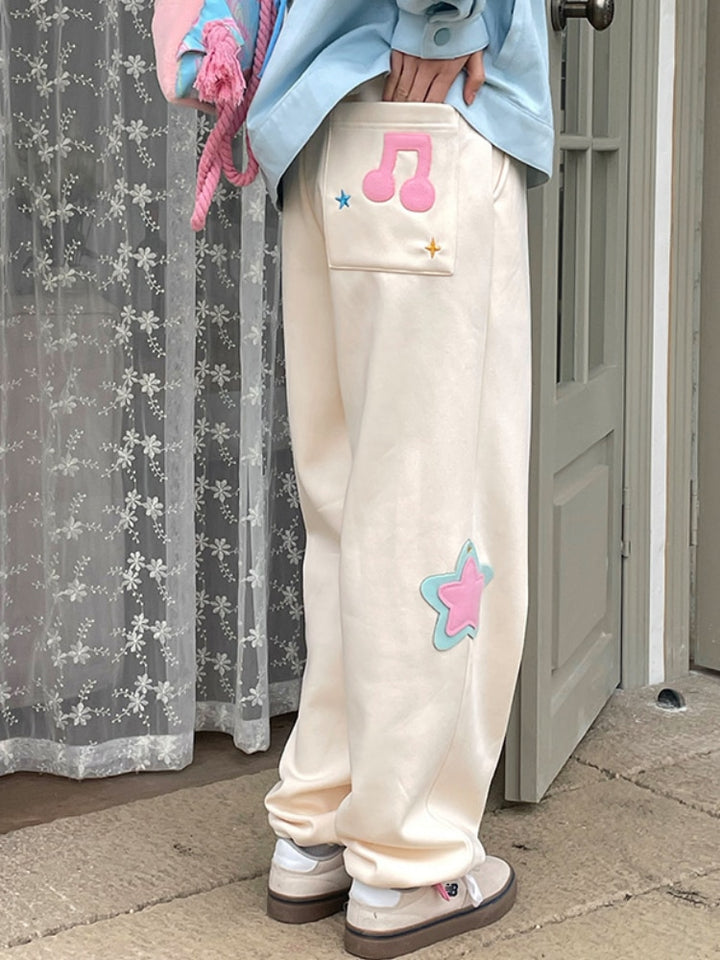 Kawaii Star Oversized Pants - Juneptune