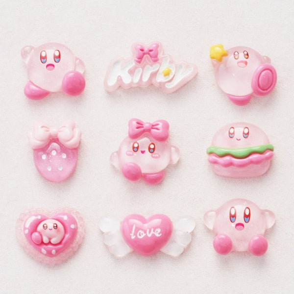 Kawaii Kirby DIY Nail Charms - Juneptune