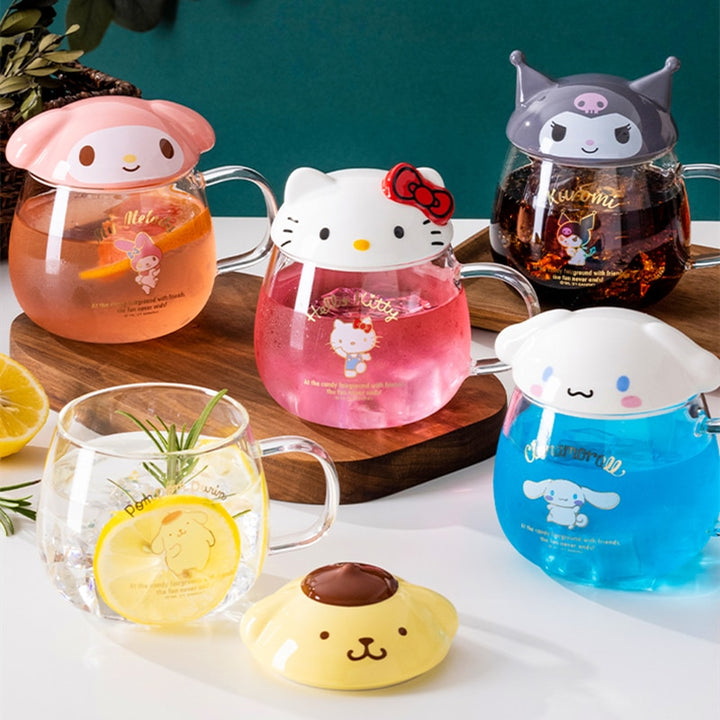 Sanrio Cute Cup With Lid - Juneptune