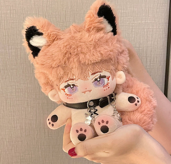 Cute Pink Fox 20cm Plush Doll - Juneptune