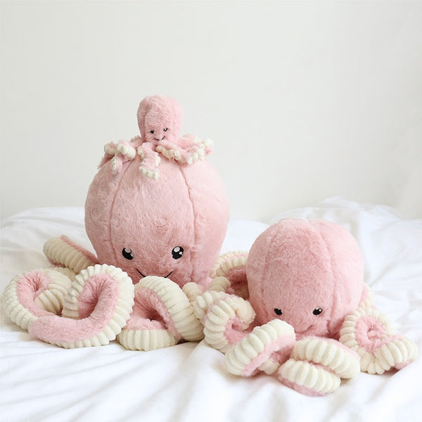 Kawaii Pastel Oversized Octopus Plush - Juneptune