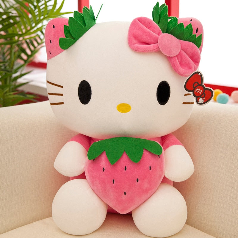 35/45cm Sanrio Sweet Hello Kitty Plush Toy Lovely Fluffy Stuffed
