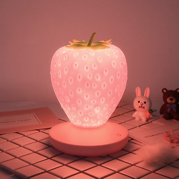 Strawberry Night Light with Colorful LED Lights - Juneptune