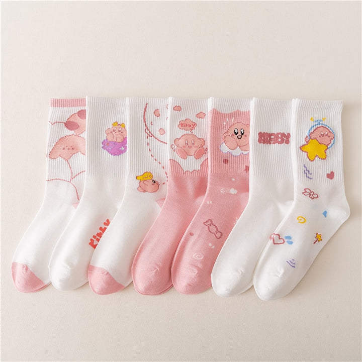 Kirby Star Kawaii Harajuku Socks - Juneptune