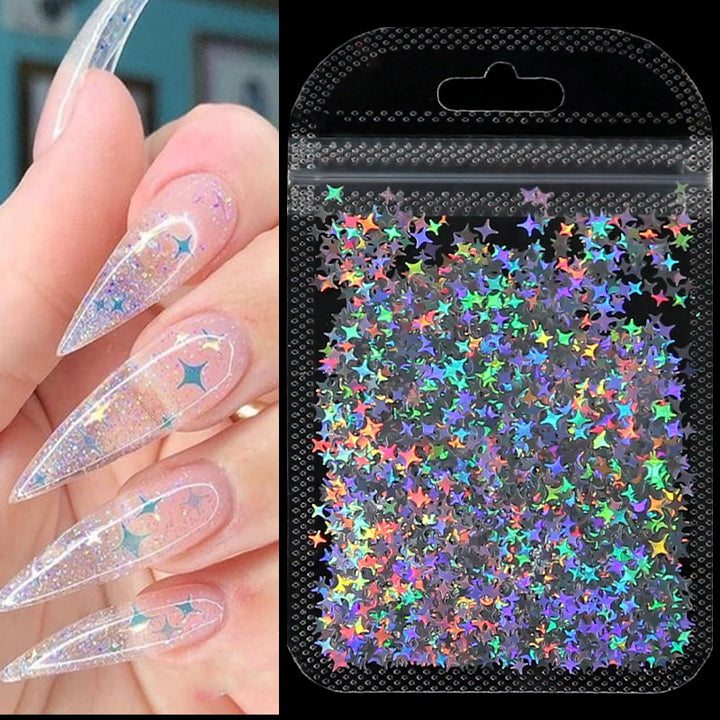 Holographic DIY Nail Glitter Sequins - Juneptune