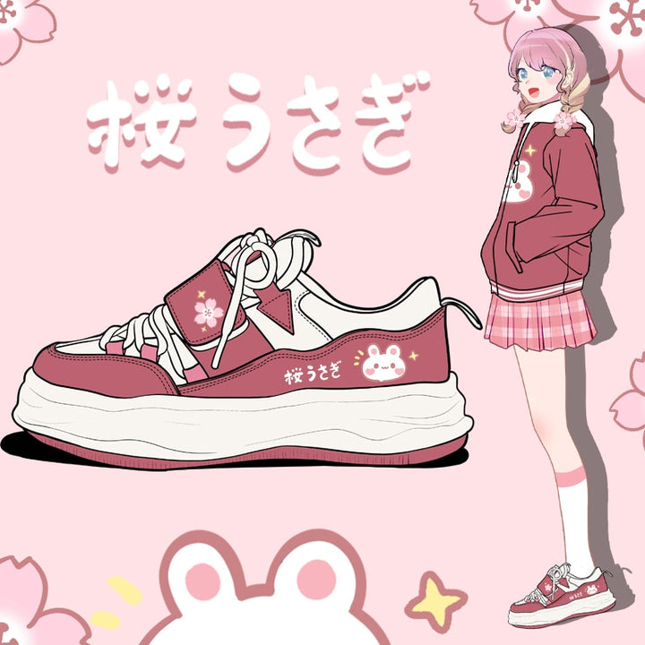 Sakura Bunny Chunky Sneakers - Juneptune