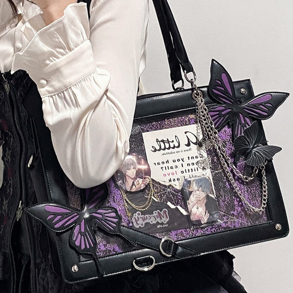 Gothic Butterfly Shoulder Bag